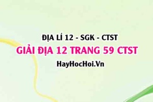 Giải Địa lí 12 trang 59 Chân trời sáng tạo SGK